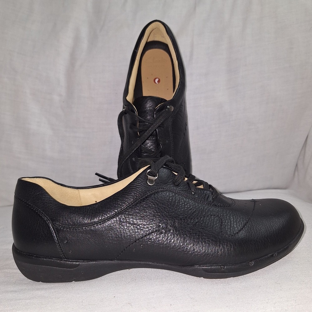 Clarks Artisan Un Halsie Shoes Womens 9M Casual‎ Sneakers Lace Up Low Top Black